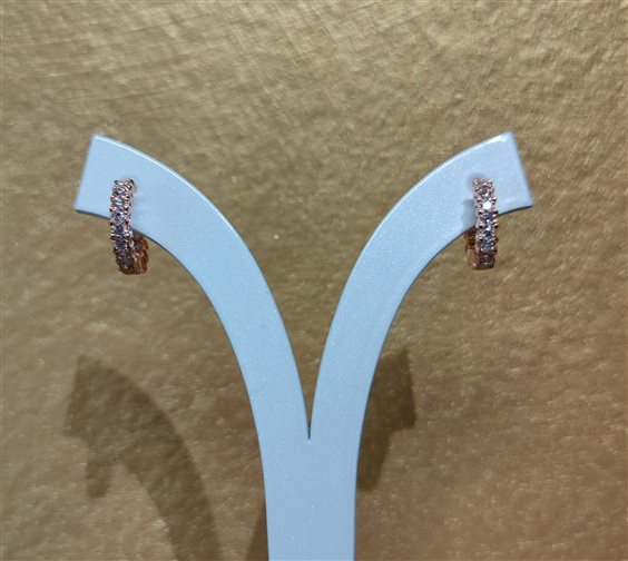 Orecchini Crivelli Donna in Oro rosa Diamante 411-ORCERC2 - 411-ORCERC2